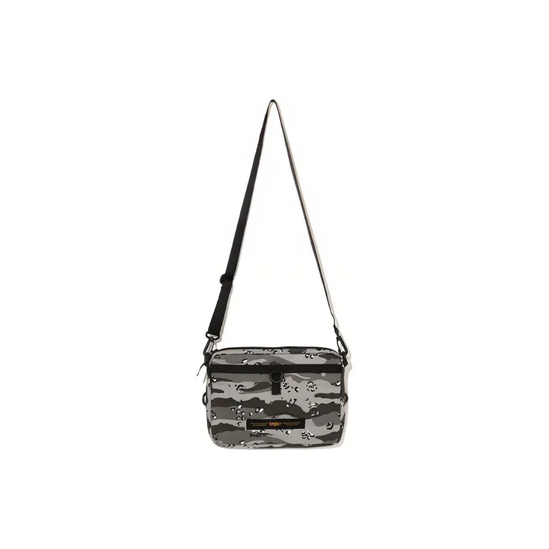 A BATHING APE Cotton Shoulder Bag, Crossbody Bag Unisex Multicolor-1