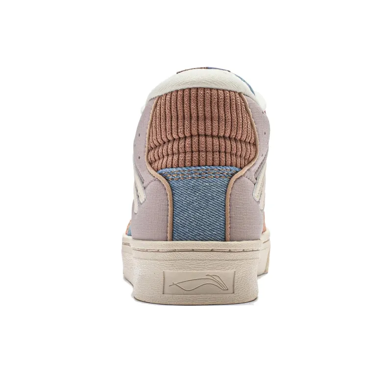 LiNing Wave 180 Wear resistant And Lightweight Mid Top Skateboard Shoes Women's-5