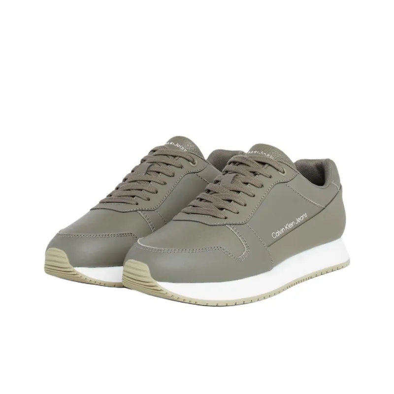 CALVIN KLEIN Low-Top Casual Shoes 3.2cm Men's Olive Green-2