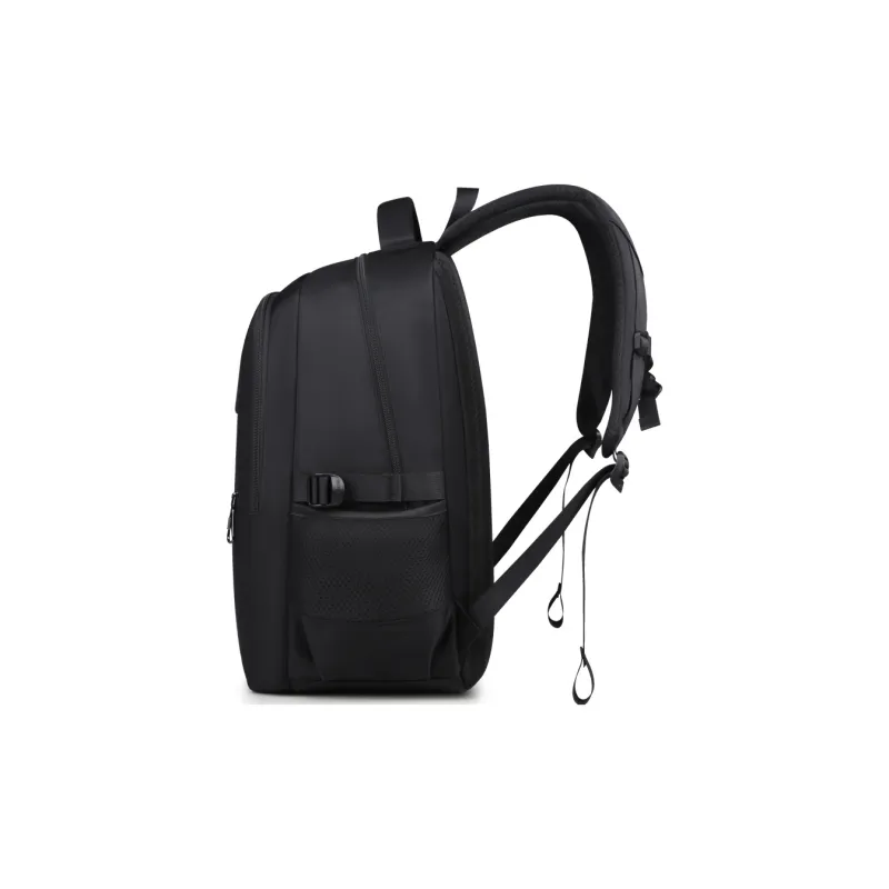 EDISON Water Repellent Oxford Fabric Casual Campus Backpack Regular Unisex Black/Gray-2