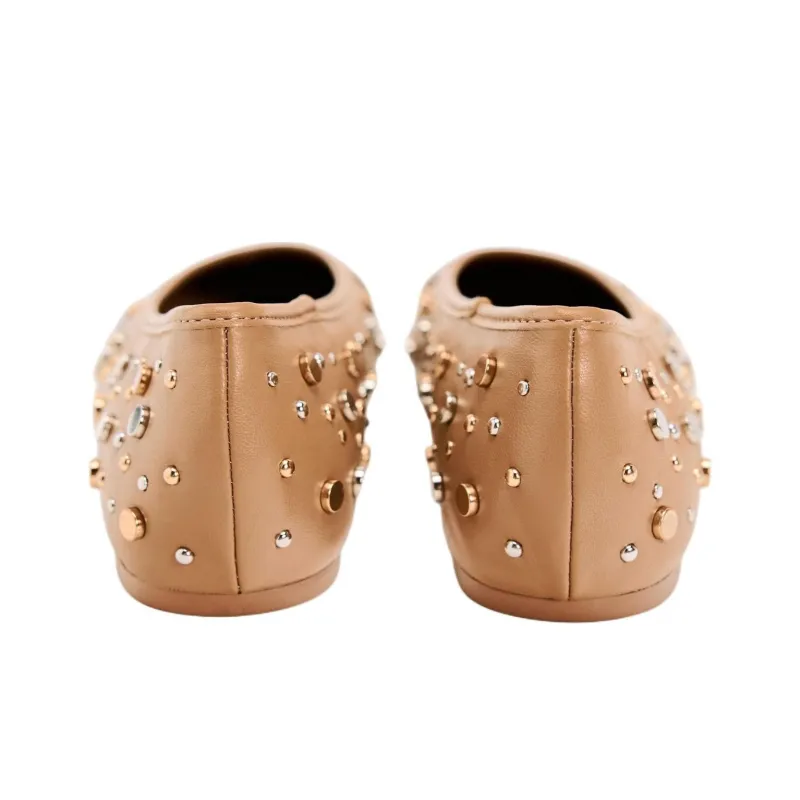 ZARA Casual Single Shoes 1cm Women's Brown-6
