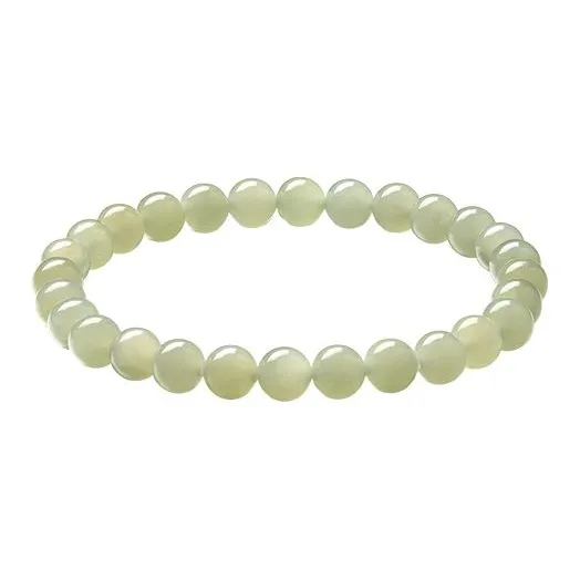 ZEGL Hetian Jade Bracelets Women's Pale Greenish White Jade-0