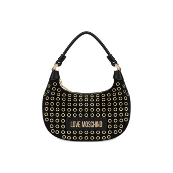 LOVE MOSCHINO Polyurethane Shoulder Bag Crossbody Bag Handbag Mini Women's Black