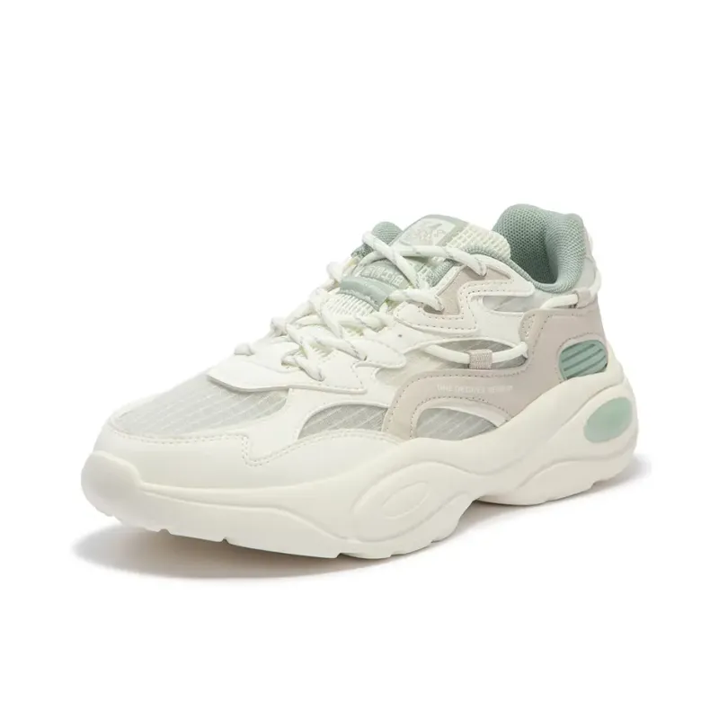 361° Surge 2 Breathable Low Top Chunky Sneakers Women's White Green-1