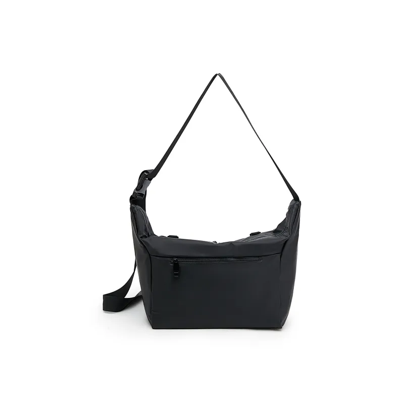 Old Man's Head Fabric Shoulder Bag Men's Black-1