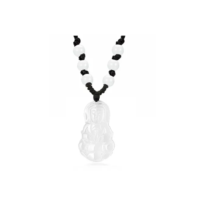 MOONS FAME Chalcedony Necklaces Unisex-5