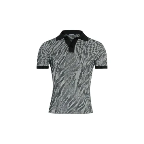 Jacquemus Polo Shirts Men Black & White Zebra