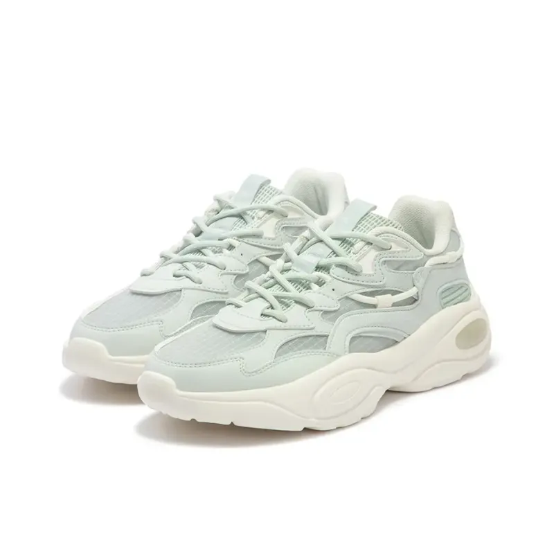 361° Surge 2 Breathable Low Top Chunky Sneakers Women's Green White-2