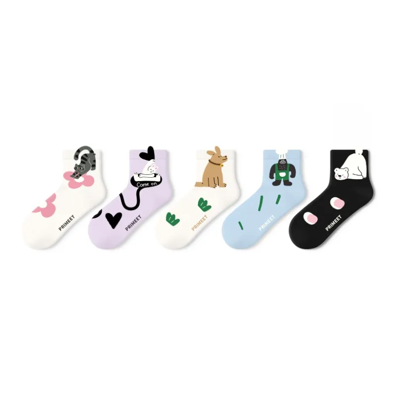Primeet Ankle Socks Women's 5 Pack-18