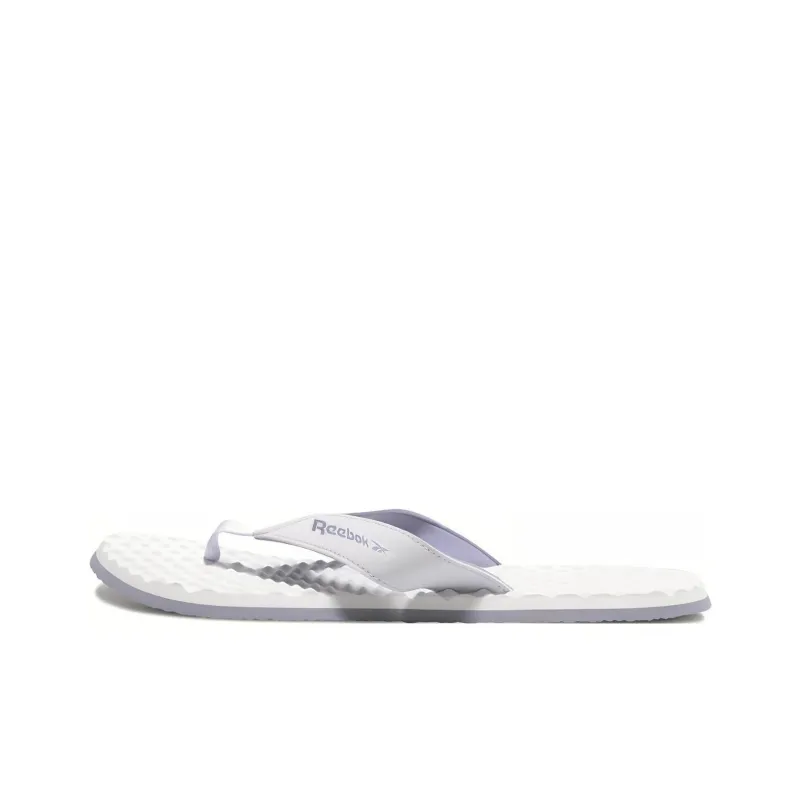 Reebok Abrasion-Resistant Flip Flops Men's White Purple-0