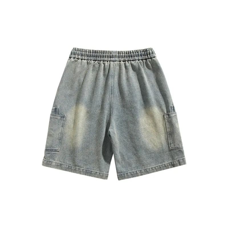 NORTHMORE Denim Shorts Unisex Yellow Mud-2