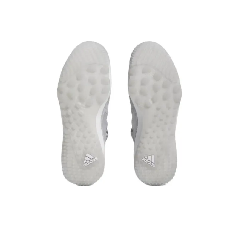 Adidas Adizero Afterburner 9 Turf Baseball Team Light Grey Cloud White Silver Metallic-4