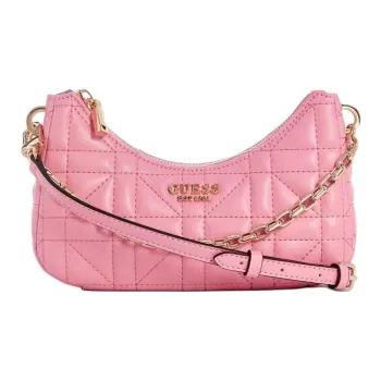 GUESS Faux Leather One Shoulder Handbag Crossbody Bag Mini Women's Pink