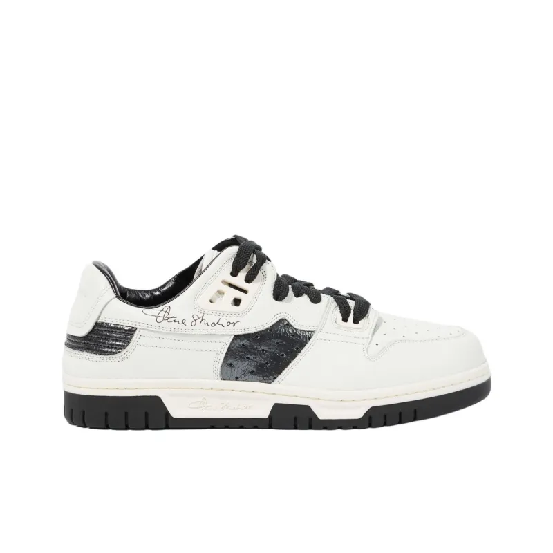 Acne Studios Low Top Skateboard Shoes Men's White Black-1