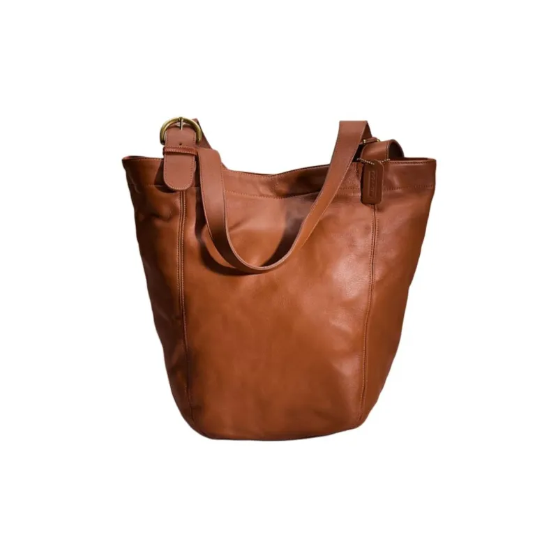 COACH Soho Leather Shoulder Bag Crossbody Bag Handbag Women's Taupe-0