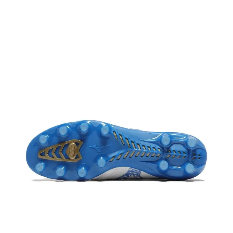 Mizuno Morelia Neo Anti Slip Wear Resistant Soccer Shoes Unisex White Blue-3
