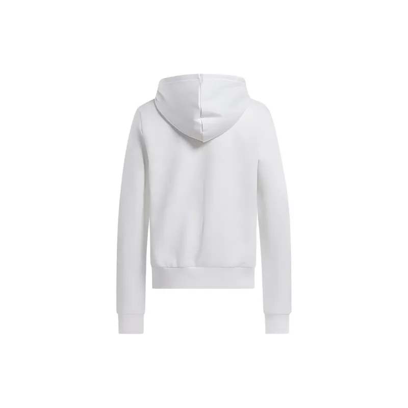 Reebok Identity Big Logo Fleece Hoodie Sweatshirt Women's White-1