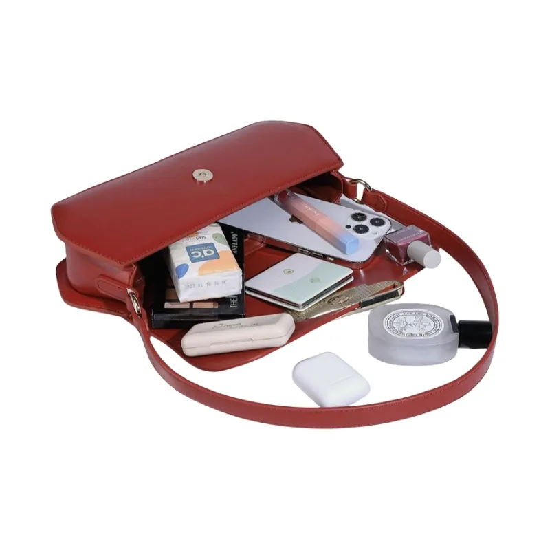 TTaG．baG PU Shoulder Bag Regular Women's Pink/Red-2