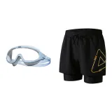 Black Gold+White/Blue-Two-Piece Set