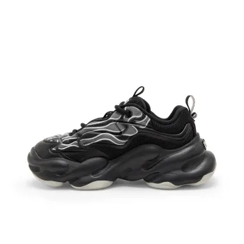 STARTER Cloud Shoes Anti Slip Wear Resistant Low Top Chunky Sneakers Men's Punk Black