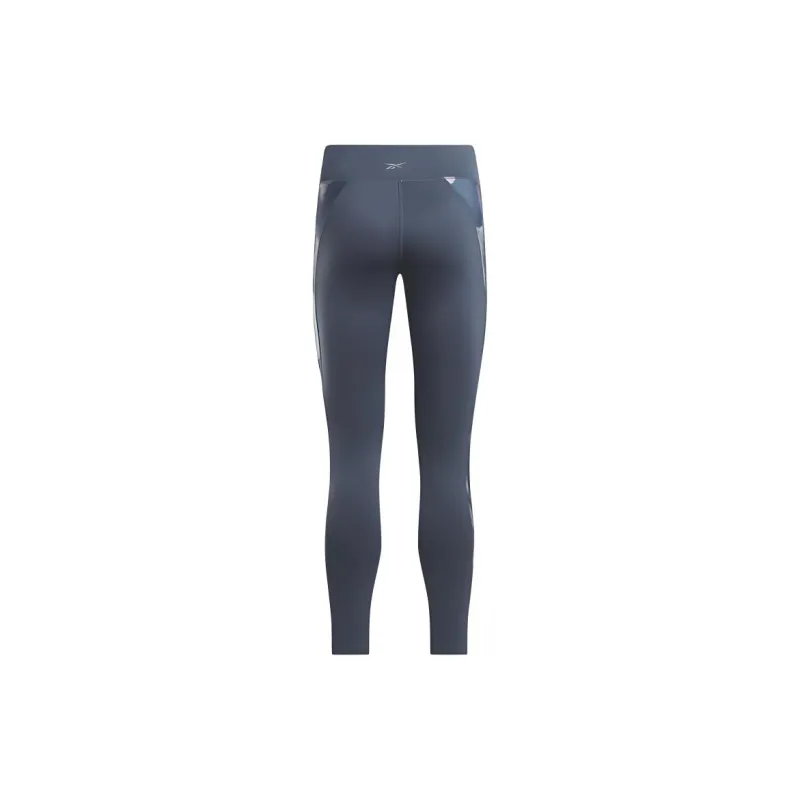 Reebok Running Allover Print Leggings Athletic Trousers Women's Blue-1