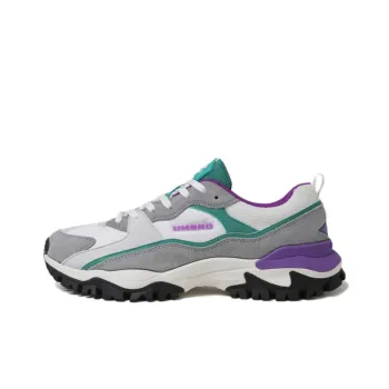 Umbro Anti Slip Wear Resistant Low Top Casual Shoes Unisex White Purple