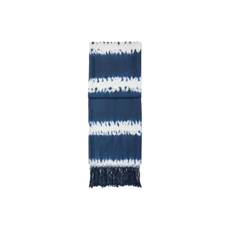 COACH Cotton Knit Scarves Women's Blue-1