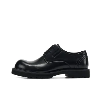 HALEBOSS Dress Shoes Men Low Top Black