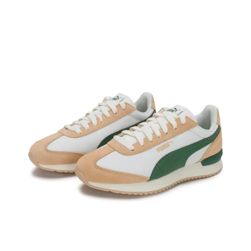 PUMA R78 Nylon Anti Slip Wear Resistant Low Top Casual Shoes Unisex Beige Brown-2