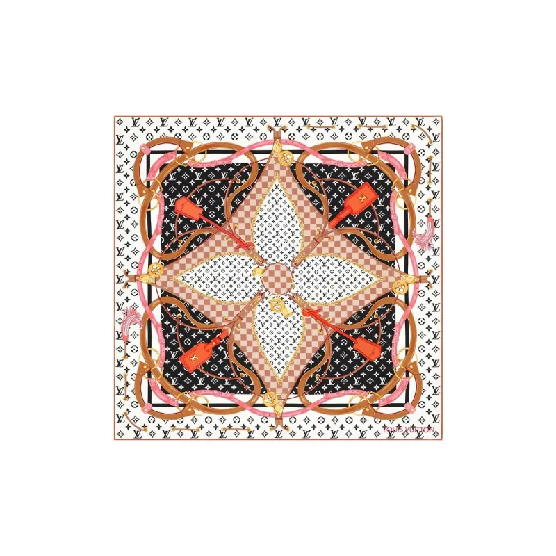 LOUIS VUITTON M79839 Flower And Straps Square 90-0
