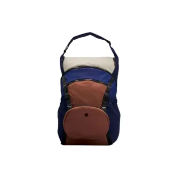Lululemon Nylon Backpack Unisex Russet & Blue & Beige White