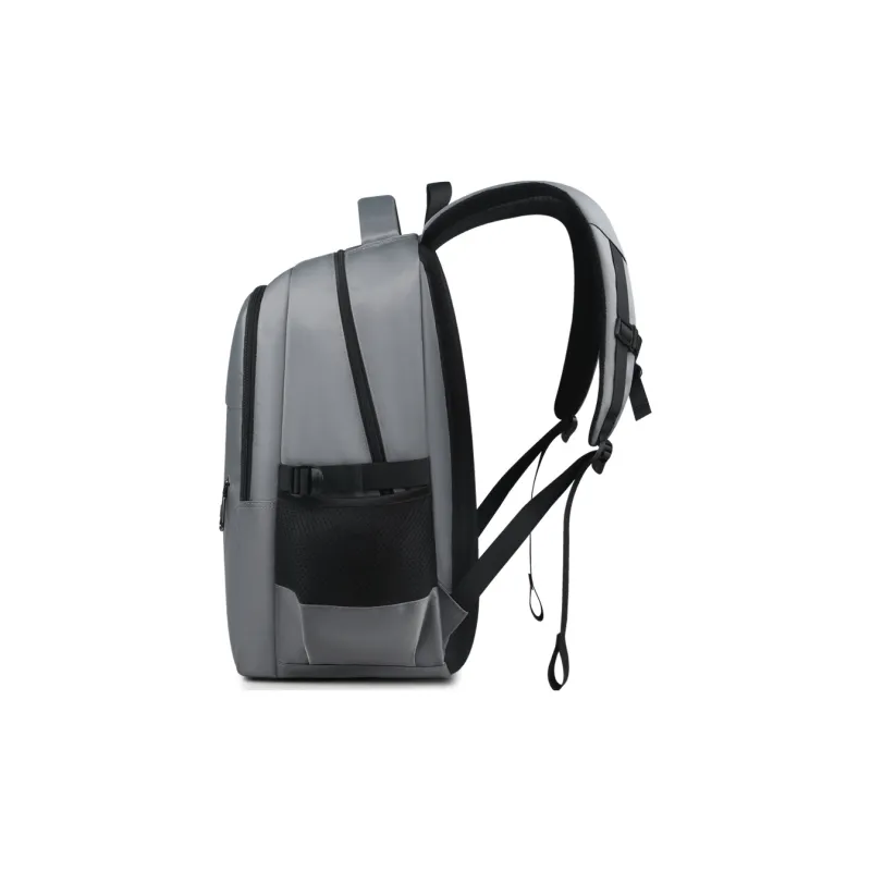 EDISON Water Repellent Oxford Fabric Casual Campus Backpack Regular Unisex Black/Gray-7