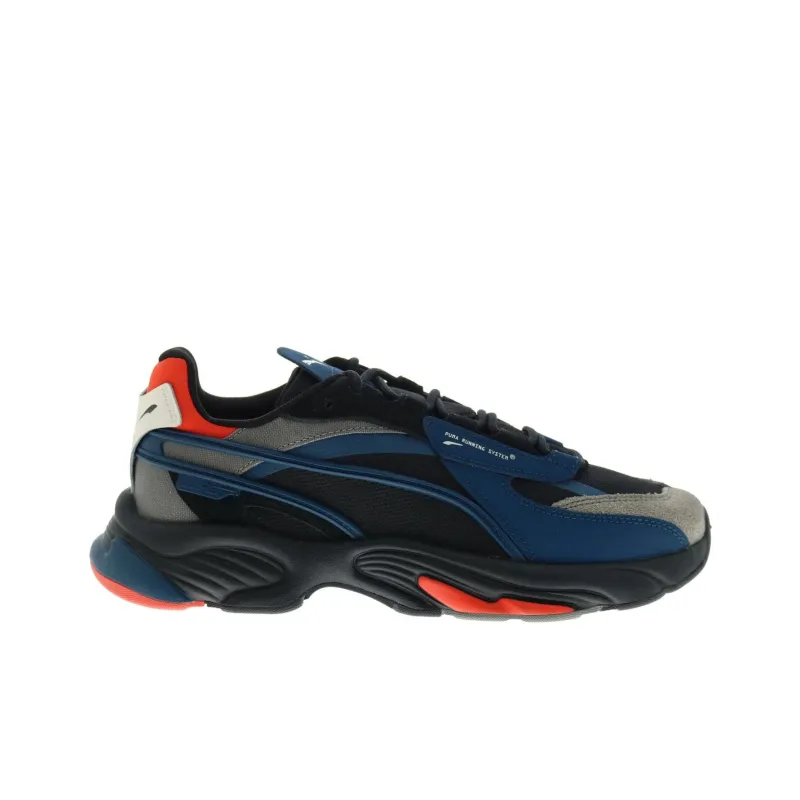 PUMA Rs Connect Cushioning, Slip Resistant, And Abrasion Resistant Low Top Running Shoes Men's Black Blue-1