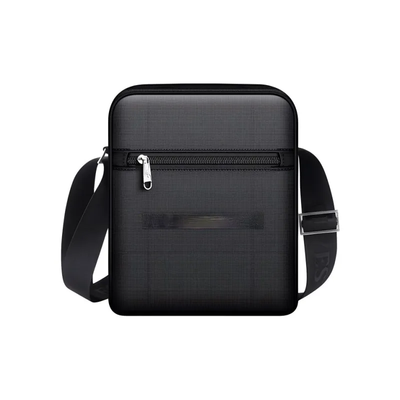 SEPTWOLVES Oxford Shoulder Bag, Crossbody Bag Unisex Black/Blue-3