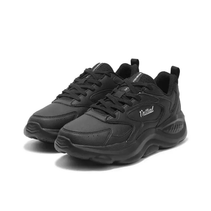 361° Wear Resistant Low Top Chunky Sneakers Men's Obsidian Black-2