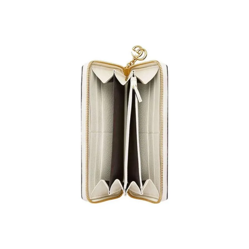 GUCCI Ophidia Canvas With Leather Wallets With Money Clip Women's Ebony/White/Multicolor-3