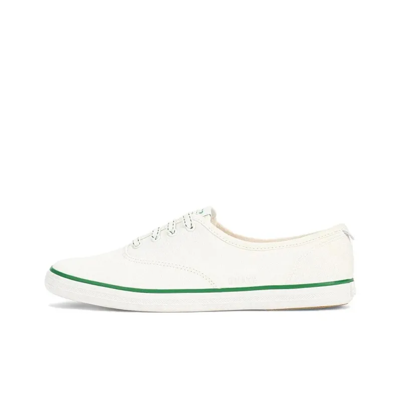 Staud Keds Champion Low-Top Canvas Shoes Women's White-0