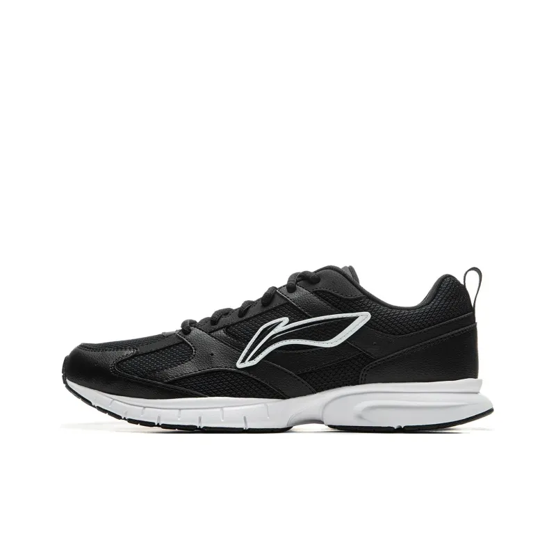 LiNing R037 Shock Absorbers Slip Resistant, Abrasion Resistant, Breathable Low Top Running Shoes Men's Black-0
