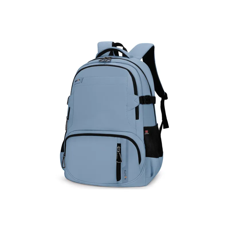 EDISON Water Repellent Oxford Fabric Casual Campus Backpack Handbag Regular Unisex Black/Red/Blue/Ecru-11