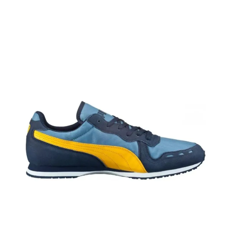 PUMA Cabana Racer Cushioning Anti-Slip Wear-Resistant Breathability Low-Top Running Shoes Men's Blue Yellow-1