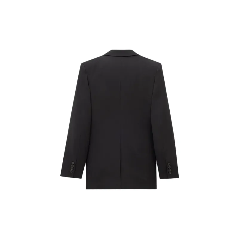 SAINT LAURENT Double Breasted Long Sleeved Jacket-1