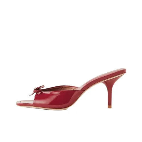 Reformation Slide Slippers Women's Red