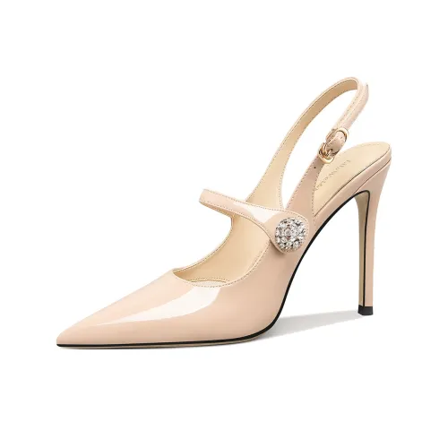 Lily Wei High Heels Women's Nude Pink