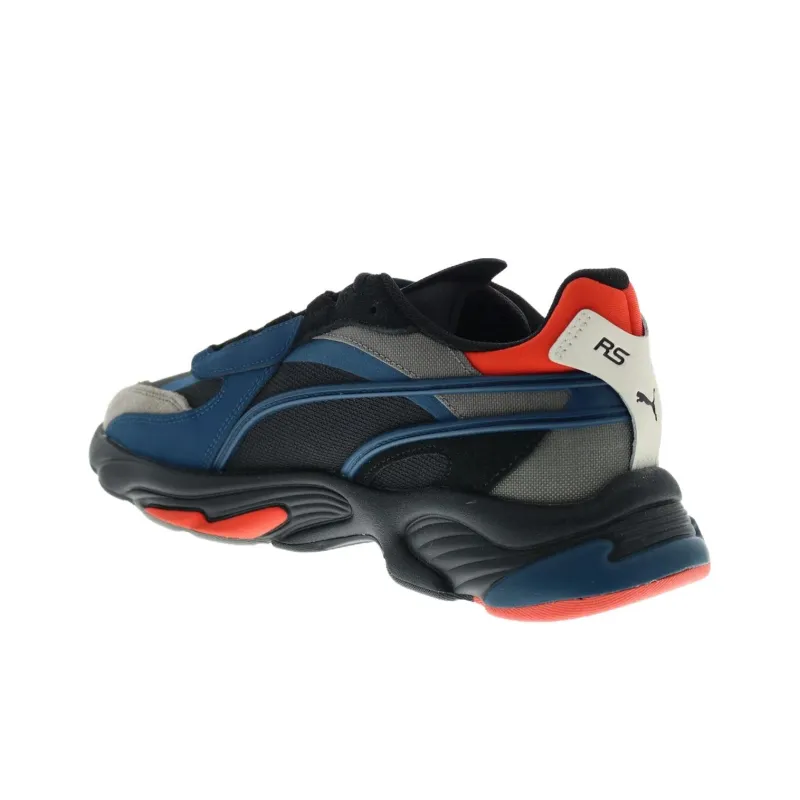 PUMA Rs Connect Cushioning, Slip Resistant, And Abrasion Resistant Low Top Running Shoes Men's Black Blue-2