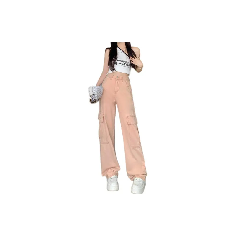 Concubine Zhu Jeans Women's Pink-1