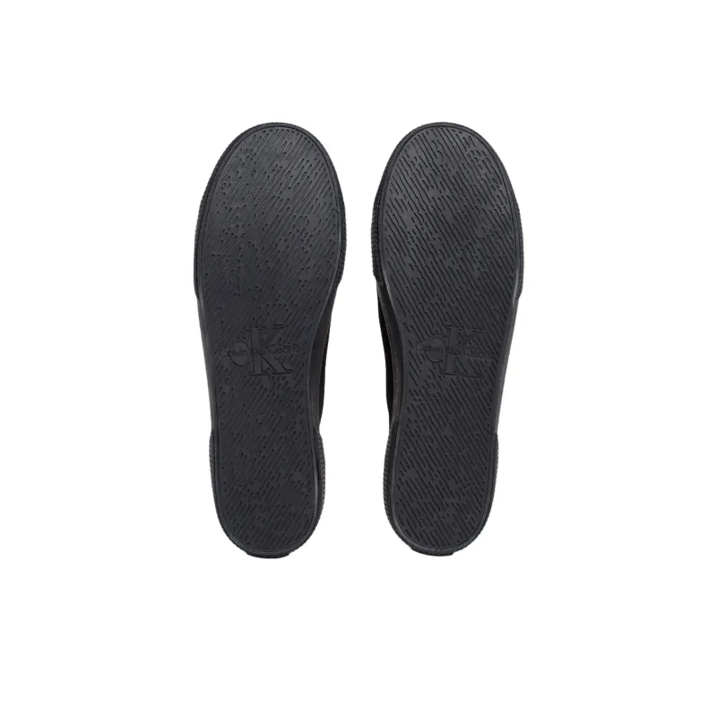 CKJ CALVIN KLEIN JEANS Low Top Canvas Shoes Men's Black-5