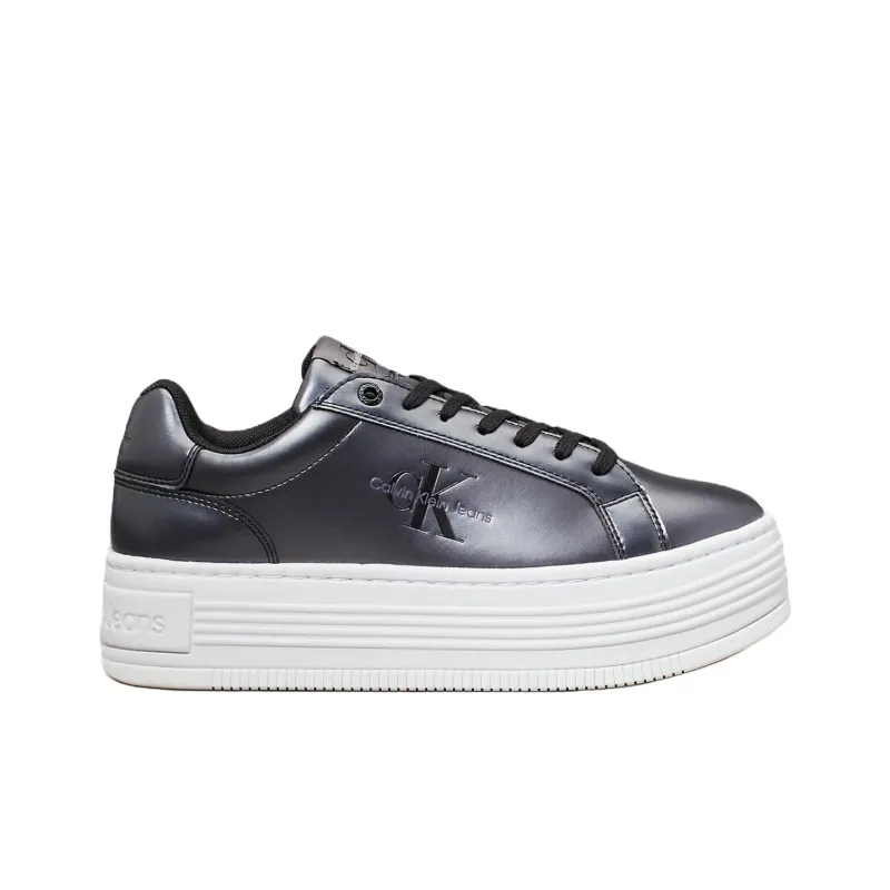 CKJ CALVIN KLEIN JEANS Skateboard Shoes Women's Black-1