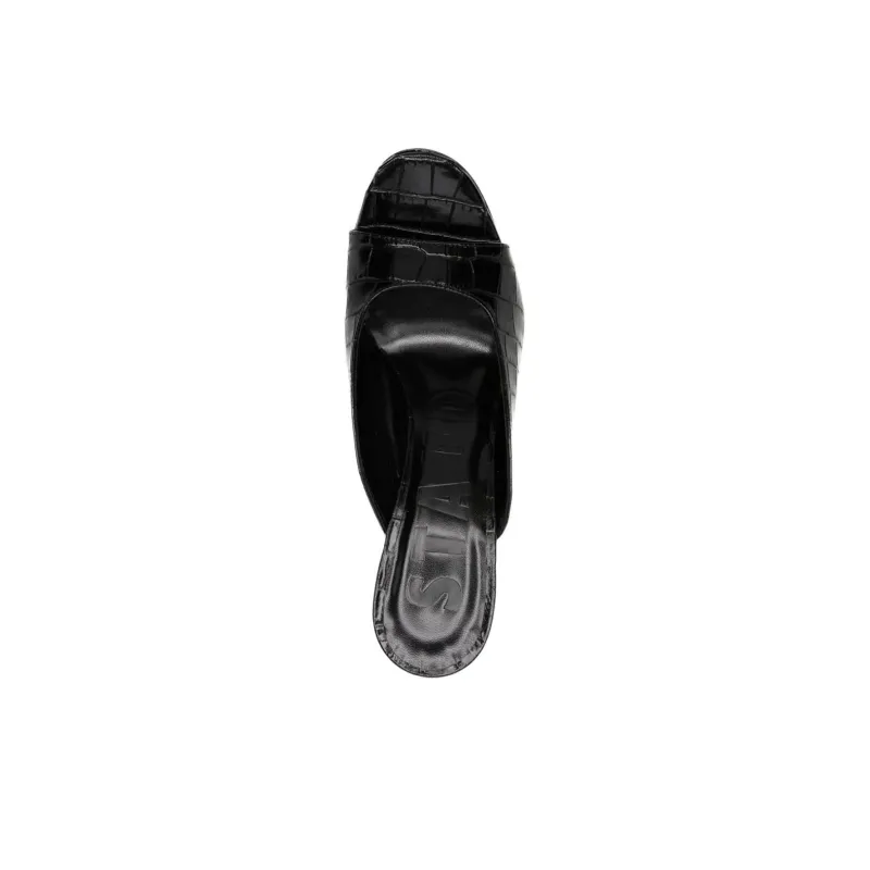 Staud Slide Slippers Women's Black-4