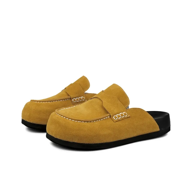 LOHAN·SIR Odor Resistant Abrasion Resistant Slip Resistant Wrap toe Slippers Unisex-44