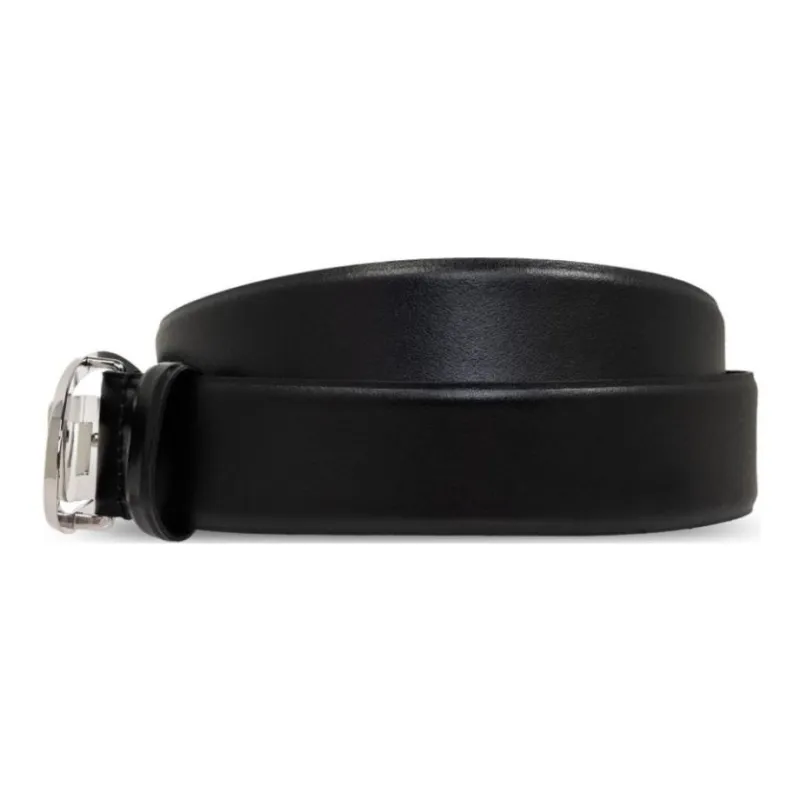 DIESEL 1DR Logo buckle Leather Belt-1